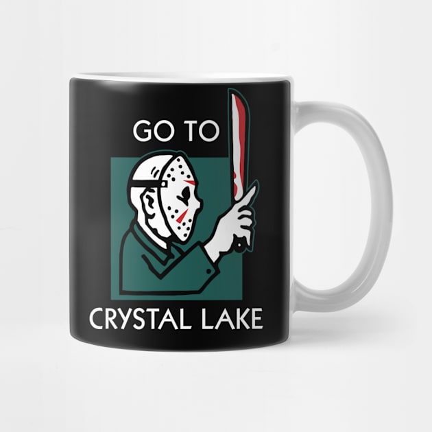 GO TO CRYSTAL LAKE by mikehandyart